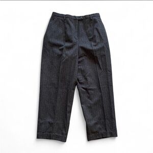Vintage Grey wool Pendleton trousers with pinstripe detailing 30” high waisted